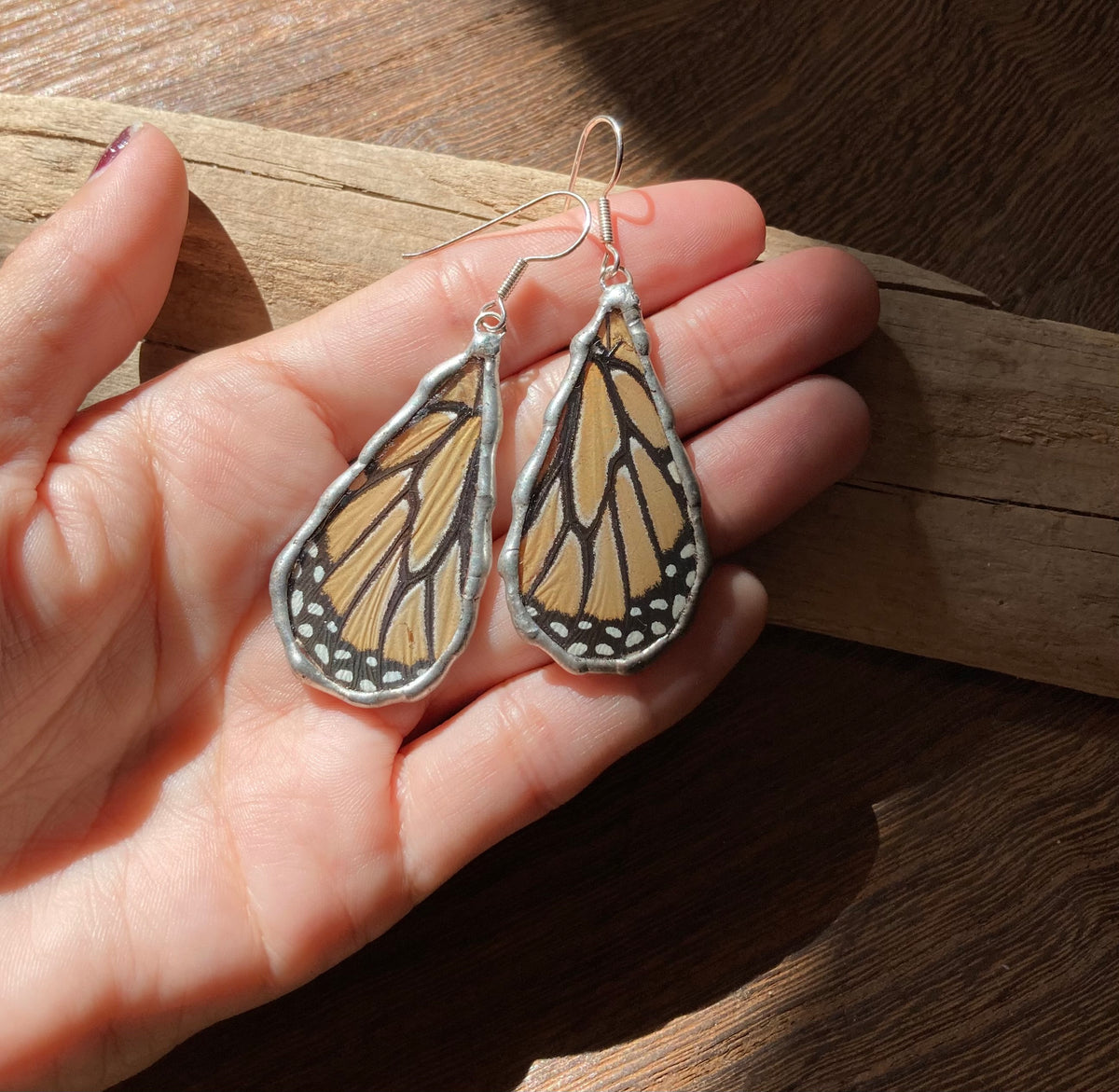 Monarch dew drop earrings – Mariposa Mamma