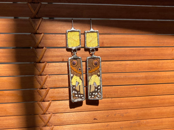 Sulfur & collage rectangle dangles