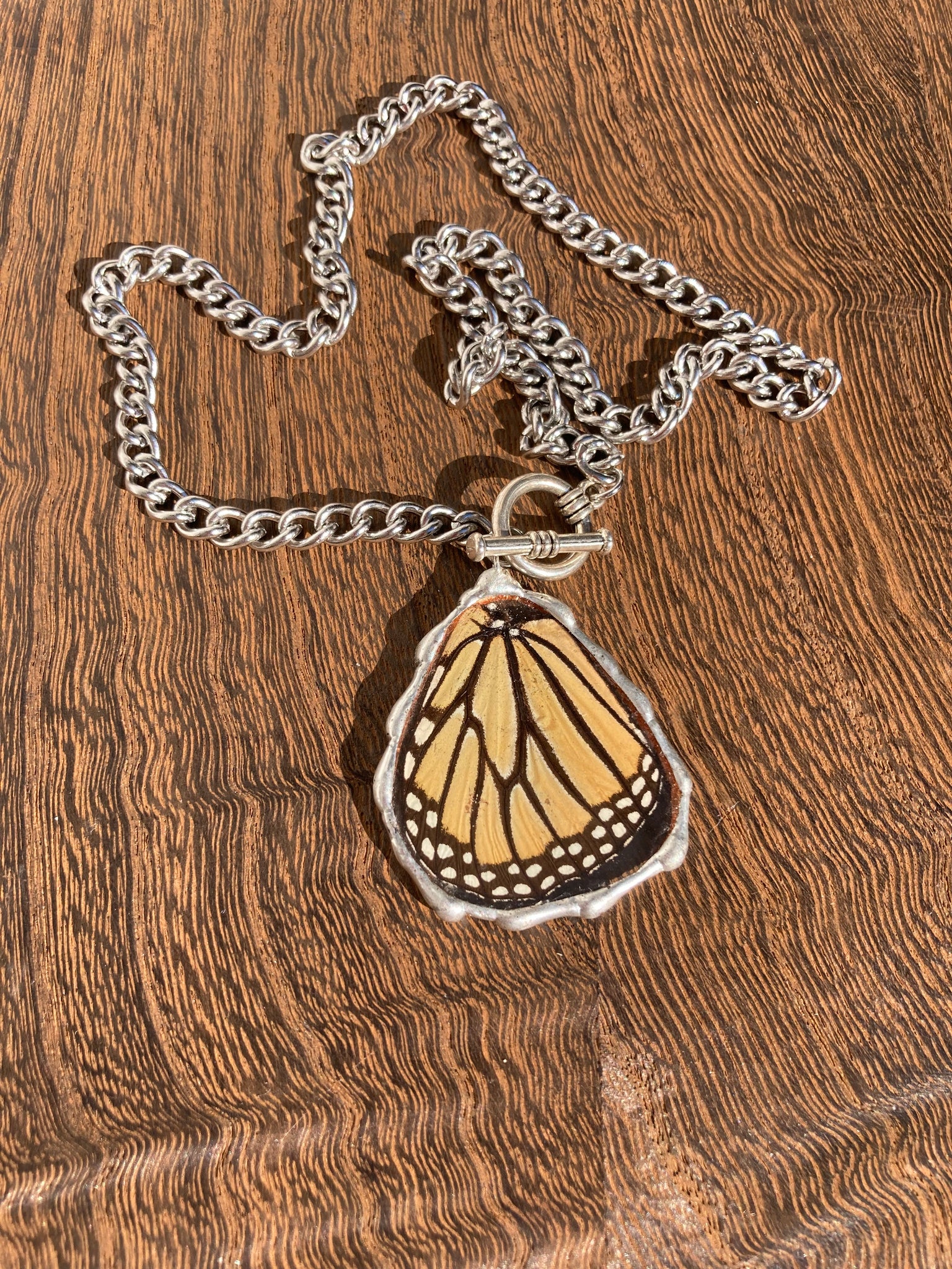 Chunky Monarch Hindwing Necklace