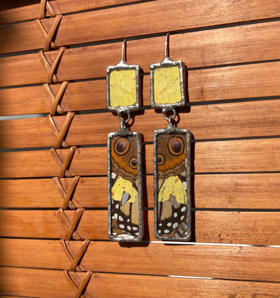 Sulfur & collage rectangle dangles