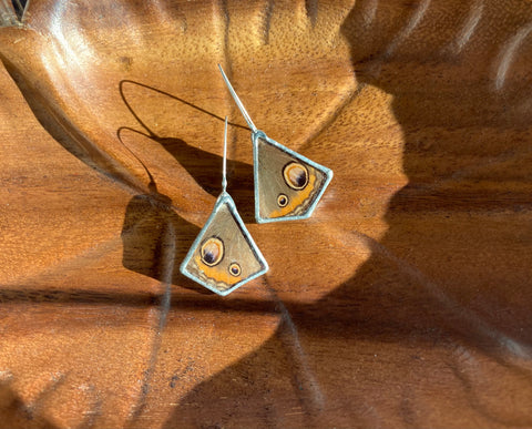 Buckeye kite earrings