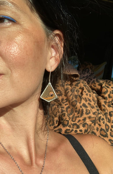 Buckeye kite earrings