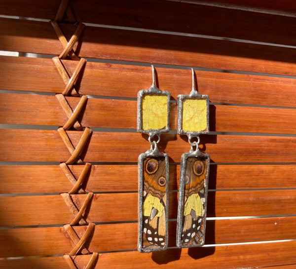 Sulfur & collage rectangle dangles