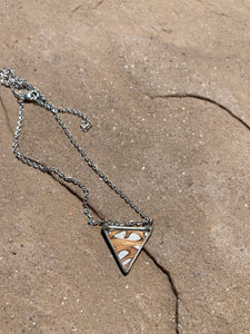 Gulf Fritillary Electric Eye Necklace