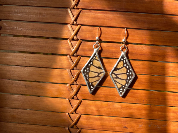 Monarch burst earrings