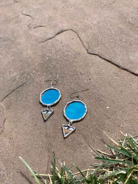 Ward Off Mirror and Butterfleye Earrings