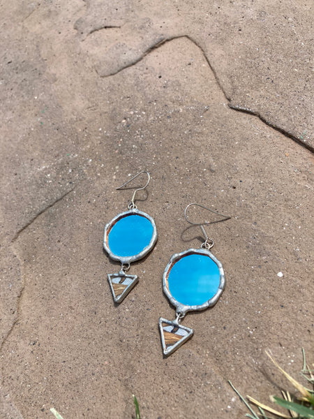 Ward Off Mirror and Butterfleye Earrings