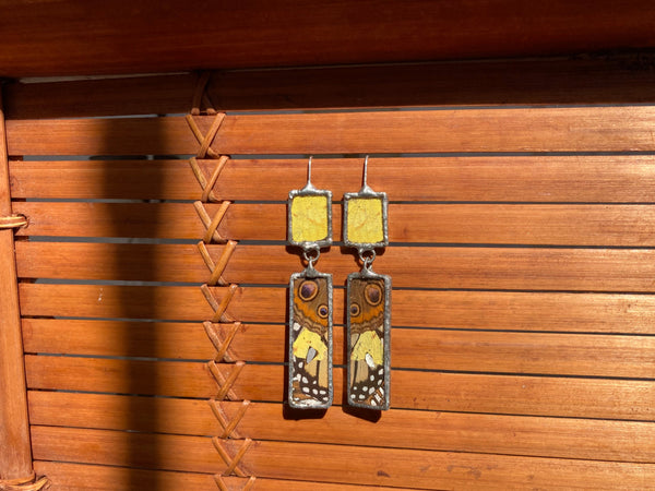 Sulfur & collage rectangle dangles