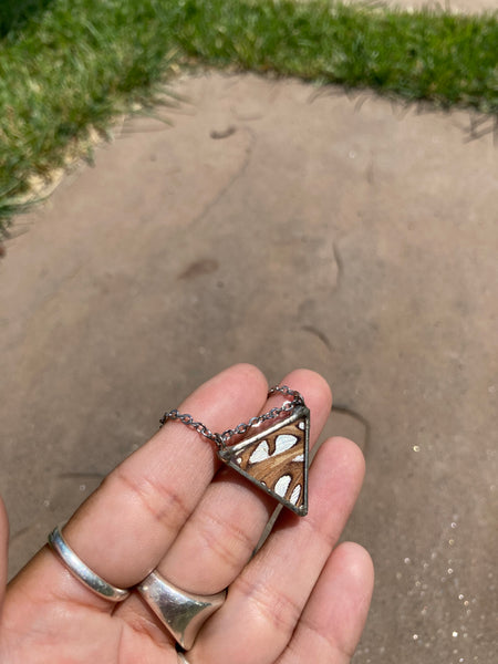 Gulf Fritillary Electric Eye Necklace