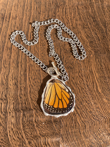 Chunky Monarch Hindwing Necklace