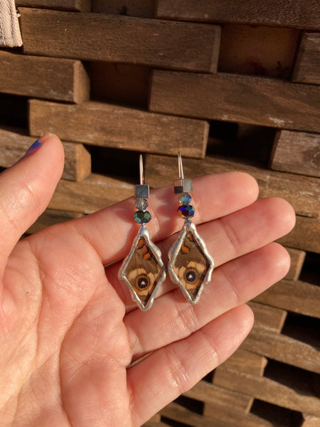 Buckeye sparkle drop earrings