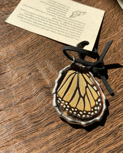 Monarch Butterfly Wing Ornament (hindwing)