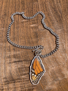 Monarch Wing on Chunky Chain