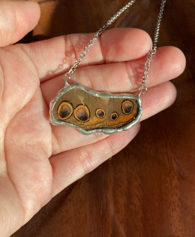 Buckeye blob necklace