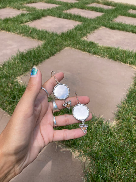 Ward Off Mirror and Butterfleye Earrings