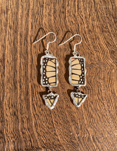 Monarch stripes and dots dangles